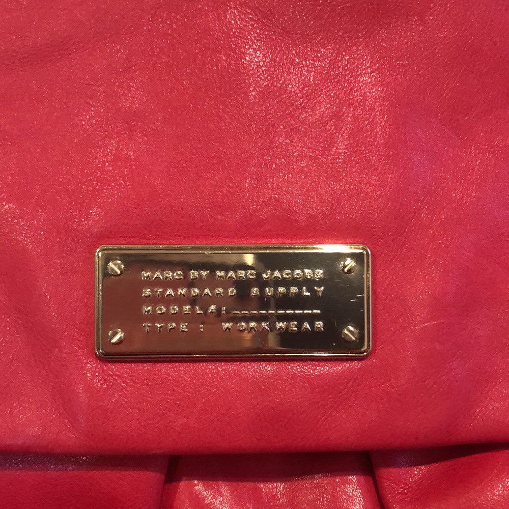 SOLD Marc by Marc Jacobs Red Marchive Leather Backpack - Picture 5 of 8